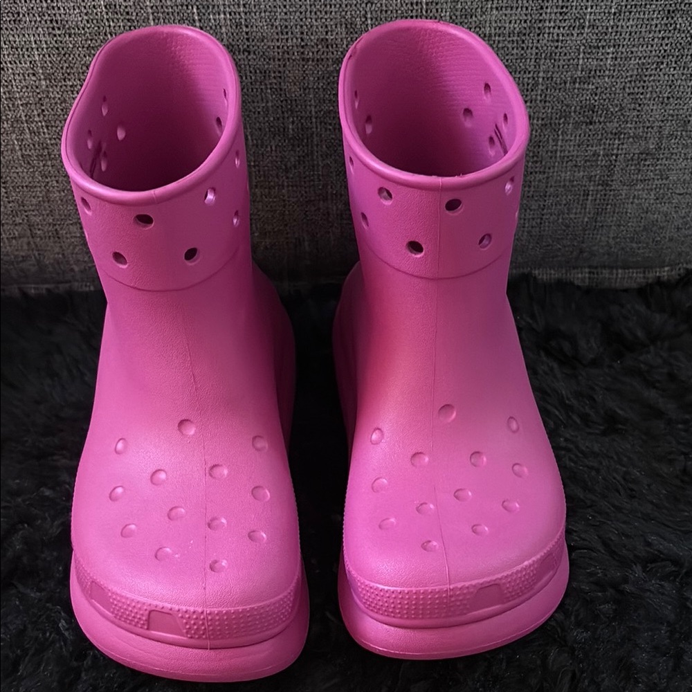 Crocs Pink Rain Boots